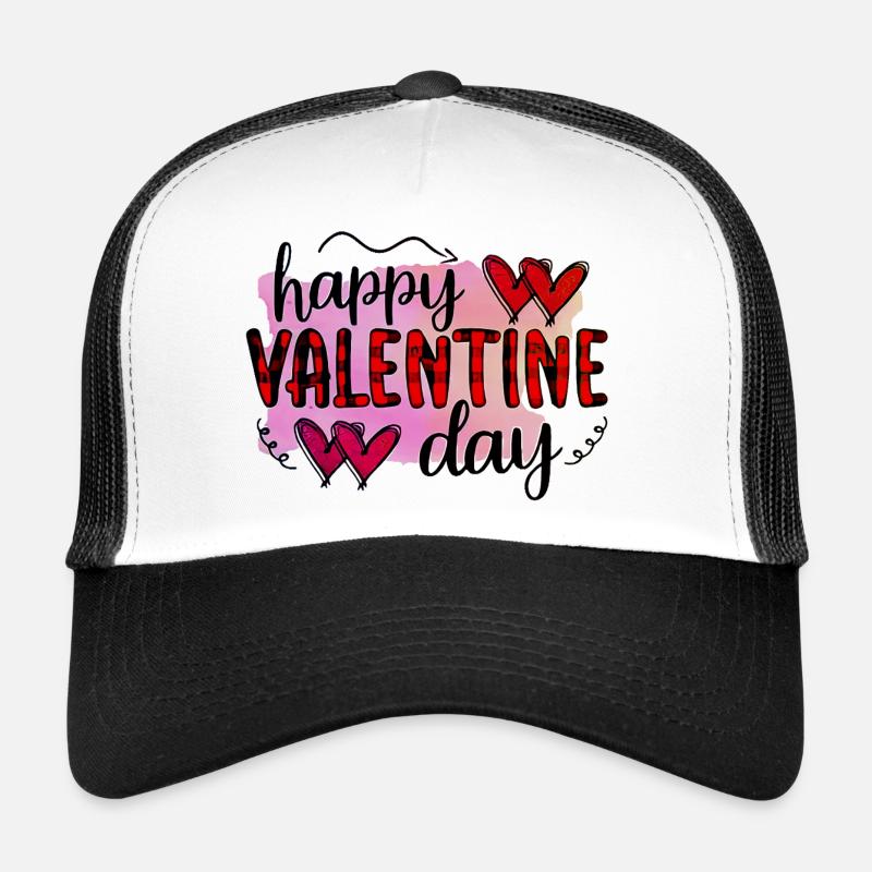 Aimez-moi la Saint-Valentin Joyeux Valentin Saint-Valentin Casquette trucker 