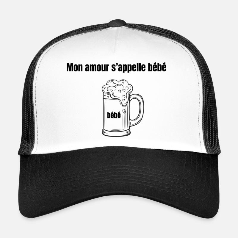Mon amour c'est la bière Casquette trucker 