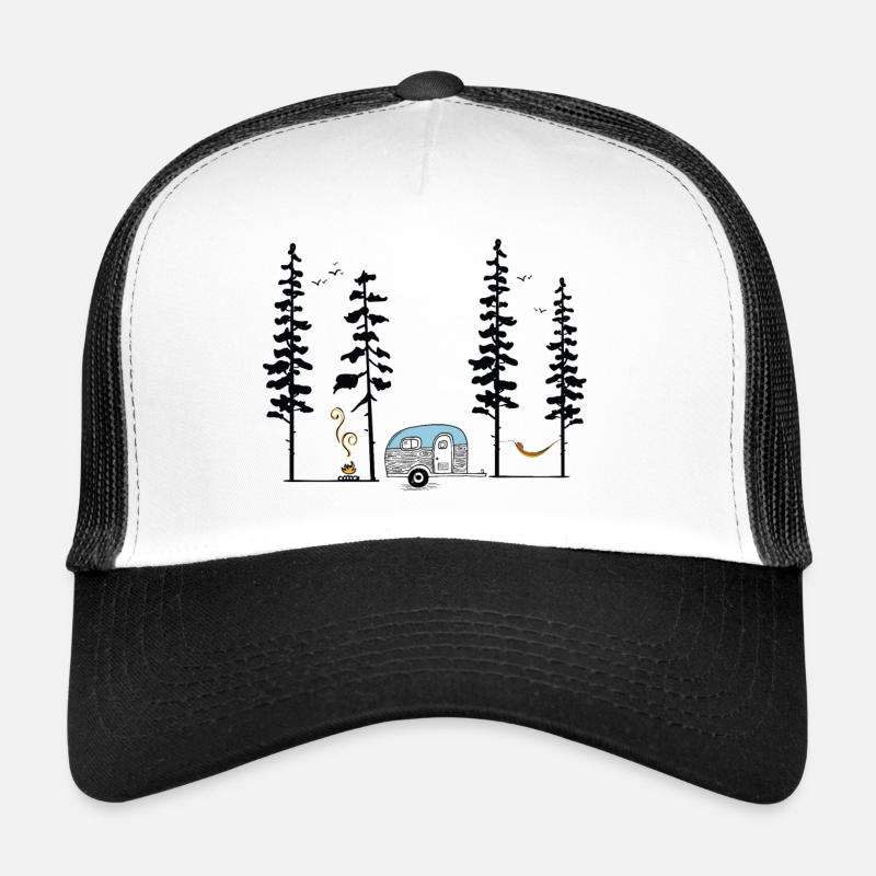 Lass uns chillen - Trucker Cap - Weiß/Schwarz
