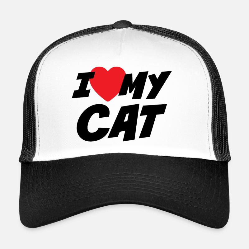 Ich liebe meine Katze Trucker Cap
