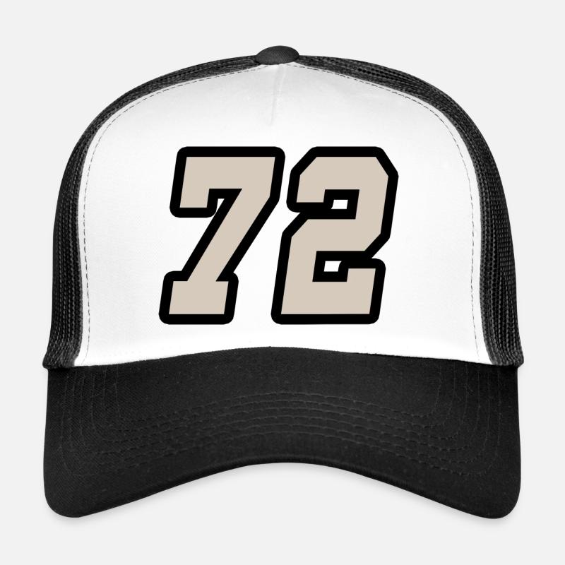 Nummer zweiundsiebzig 72 Trucker Cap