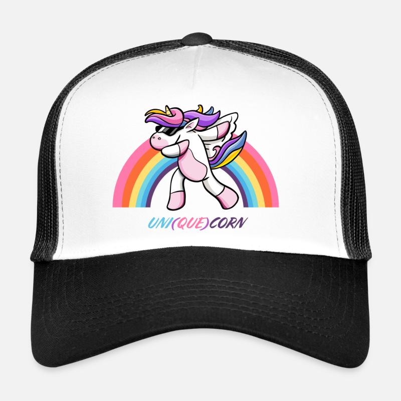 UNI QUE CORN - Trucker Cap - white/black