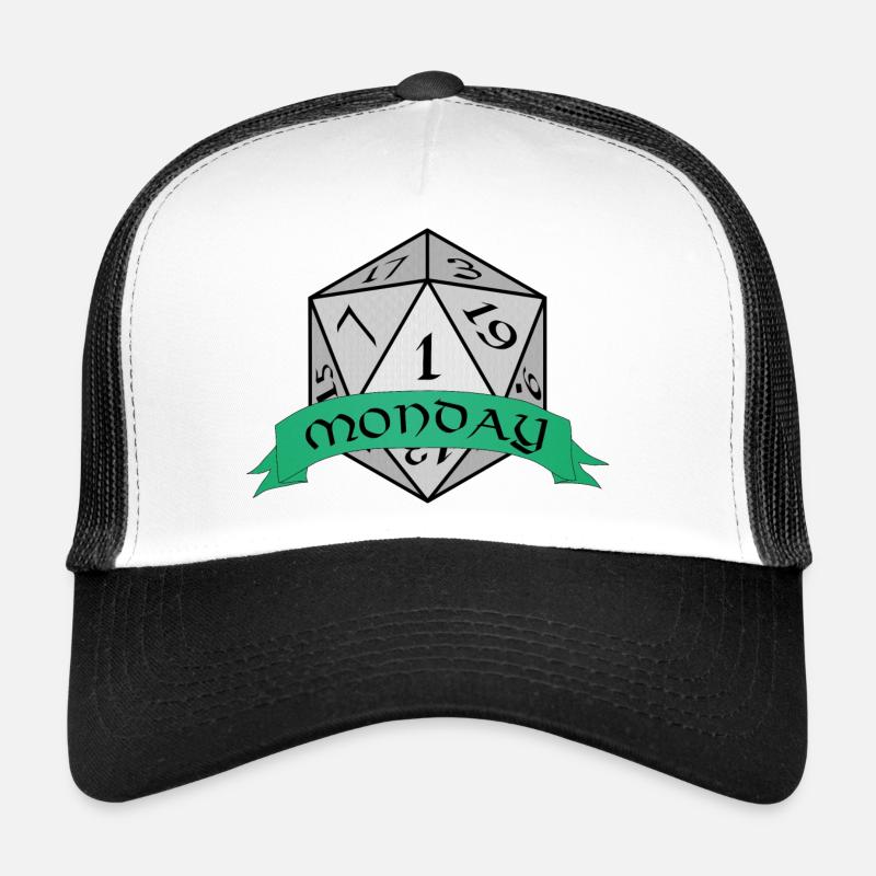 Emblème des dés du lundi Casquette trucker