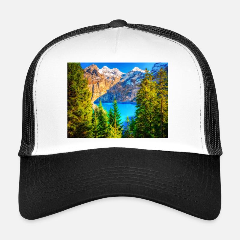 ALPEN PERLE - Trucker Cap - Weiß/Schwarz