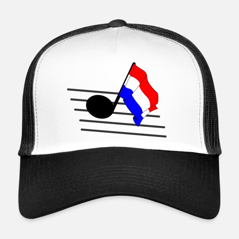 Drapeau de tonalité de musique drapeau Pays-Bas Casquette trucker 