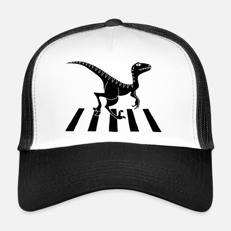 Pedestrian Dinosaur (Black) Trucker Cap