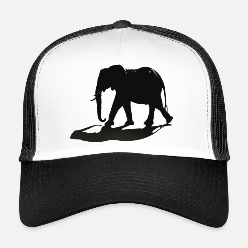 Elephant Silhouette Trucker Cap