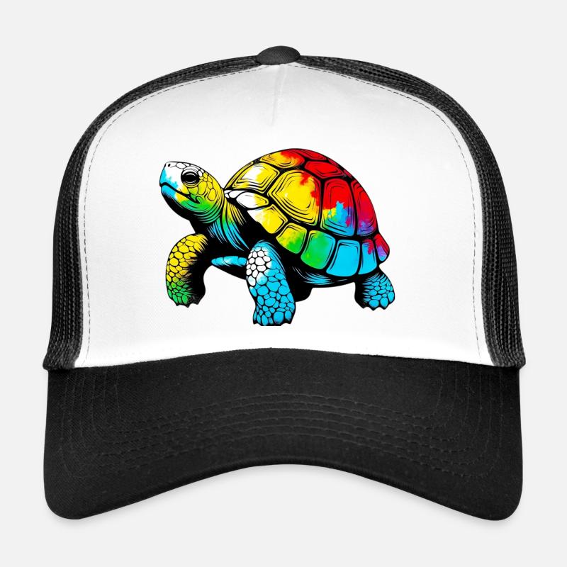 Schildkröte - Trucker Cap - Weiß/Schwarz