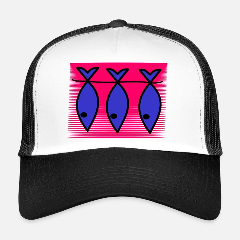 FISCH. SARDINE. Aprilscherze. MEER. OZEAN Trucker Cap
