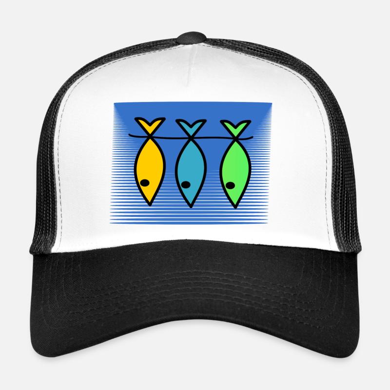POISSON. SARDINE. POISSON D'AVRIL. MER. OCÉAN Casquette trucker 