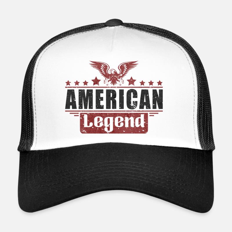 American Legend - Trucker Cap - white/black