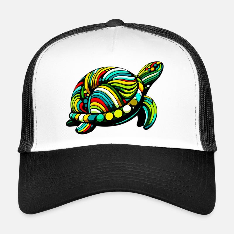 Schildkröte - Trucker Cap - Weiß/Schwarz