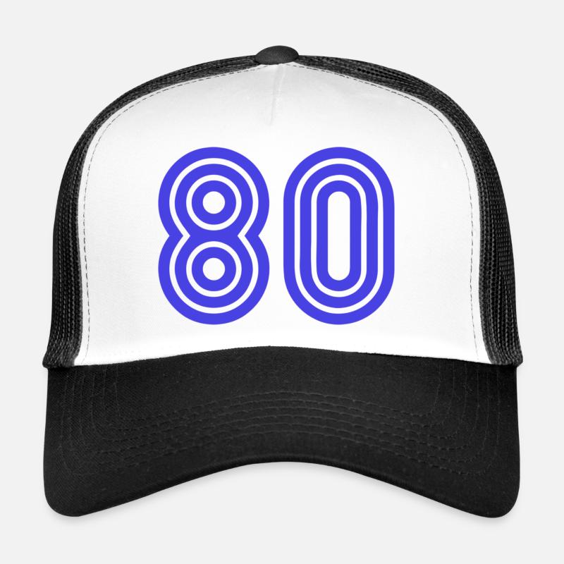 80. 80 ANS. 80e ANNIVERSAIRE. ANNIVERSAIRE 80 ANS. Casquette trucker 
