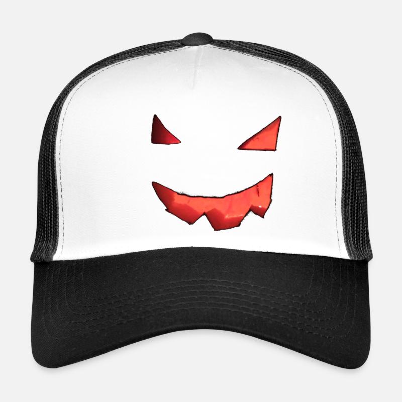 Pumpkin Face Trucker Cap