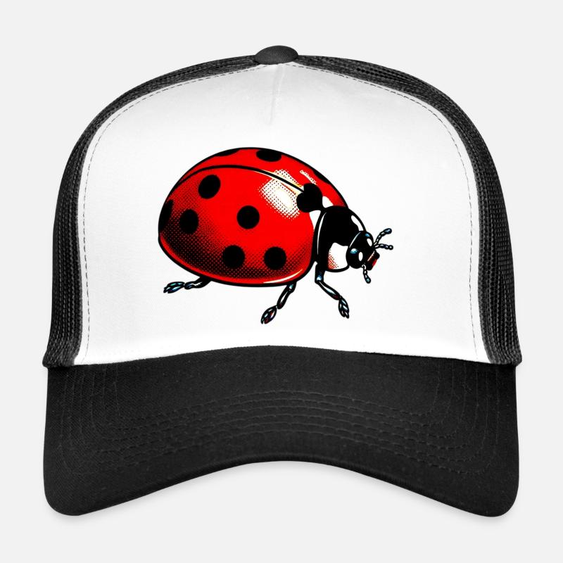 Coccinelle - Casquette trucker - blanc/noir