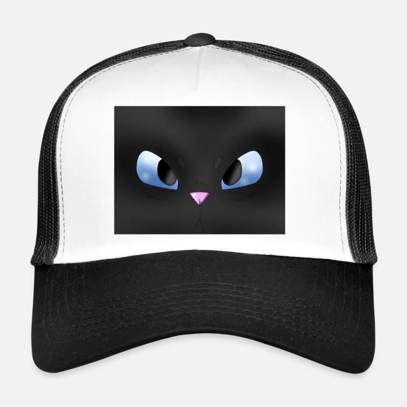 Der schaurige Blick - Trucker Cap - Weiß/Schwarz