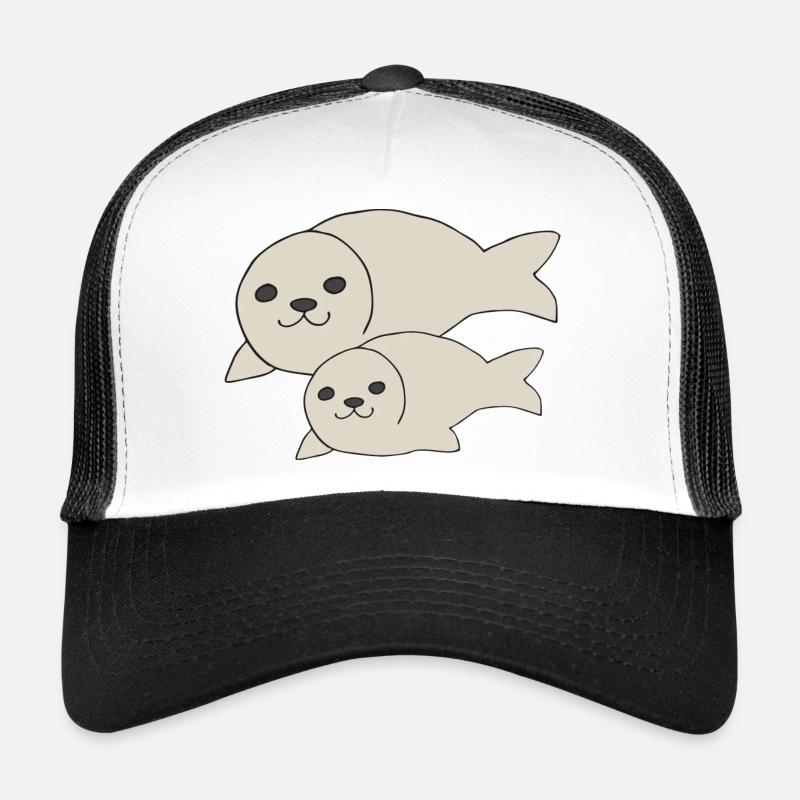 Seal small and large Trucker Cap