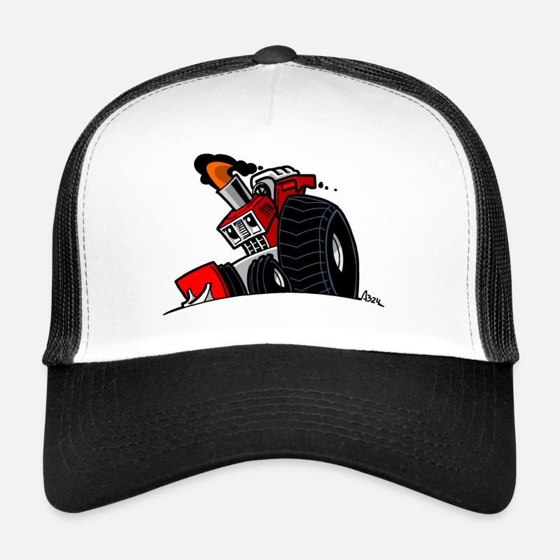1291 DRAWSMALL ROUGE Casquette trucker 