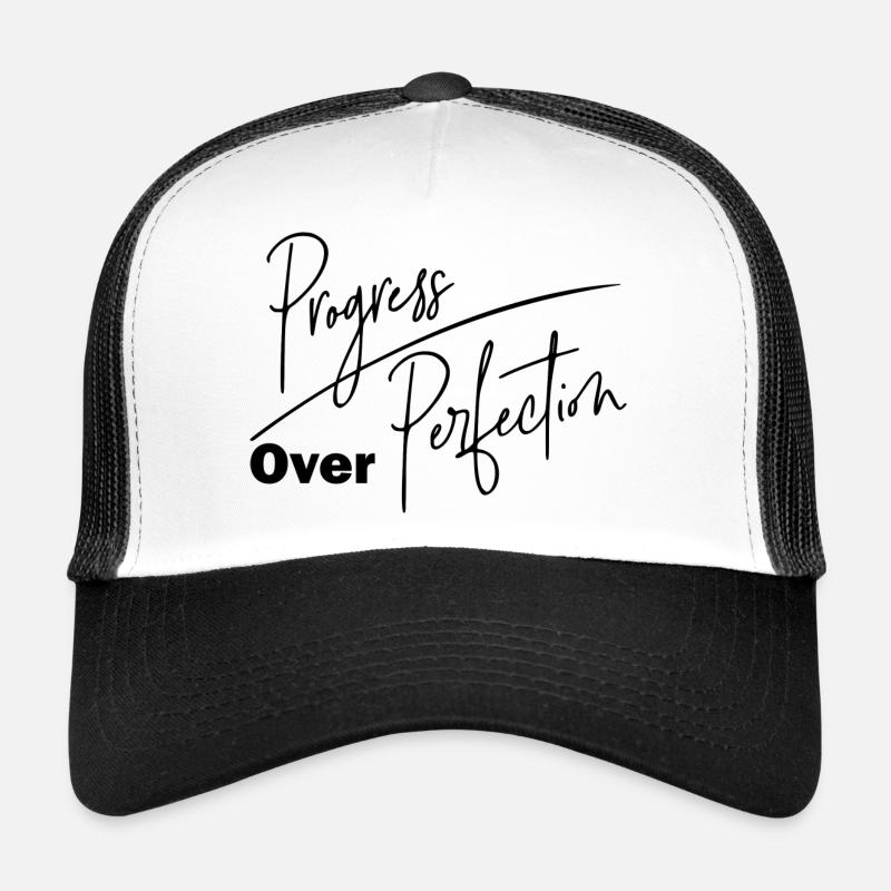 DZ00012 Progress Over Perfection Trucker Cap