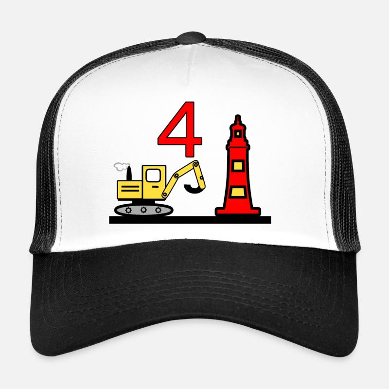 Bagger - Trucker Cap - Weiß/Schwarz