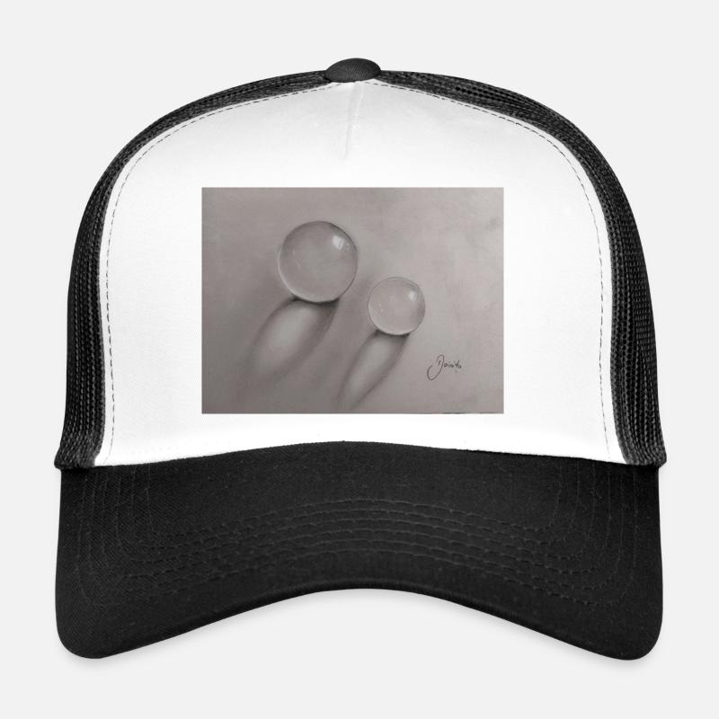 Boules de verre transparentes avec effet d’ombre Casquette trucker 