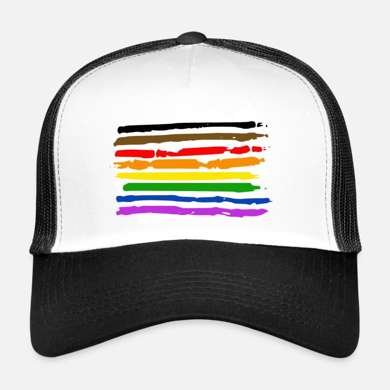 Drapeau de la fierté Plus d’art Casquette trucker 