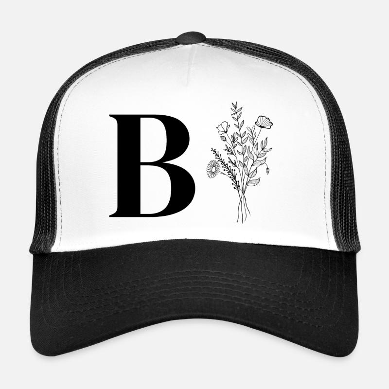 Minimalistische Blumen Trucker Cap