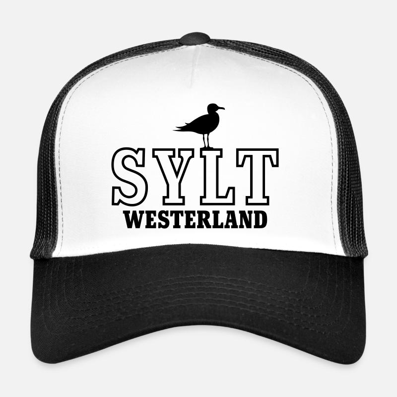 Sylt Westerland - Trucker Cap - Weiß/Schwarz