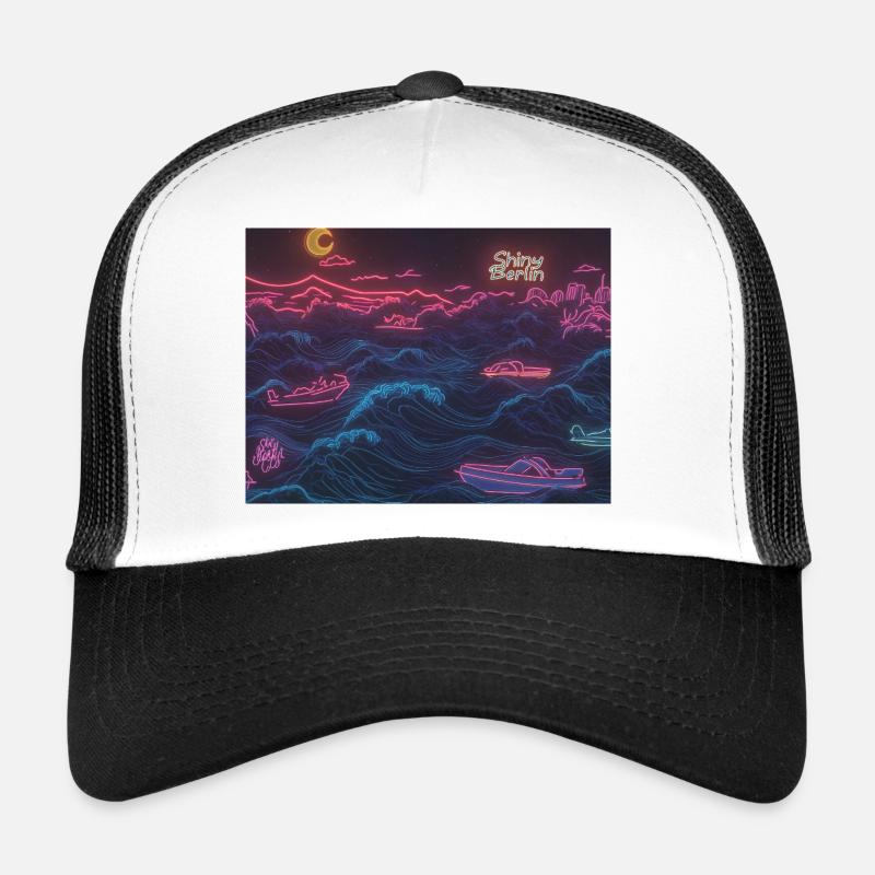 Neon waves Trucker Cap