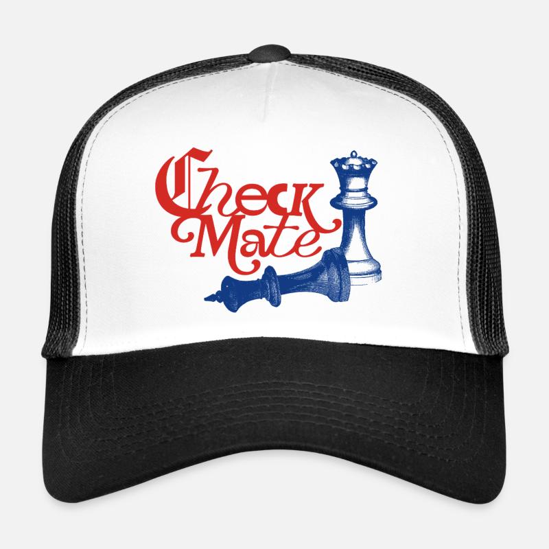 Déclaration de Check Mate - Casquette trucker  - blanc/noir