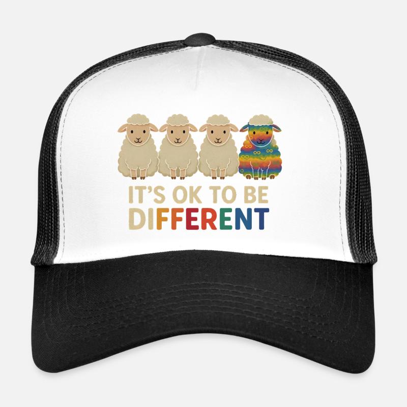 C’est normal d’être différent – Moutons neurodivergents Casquette trucker 