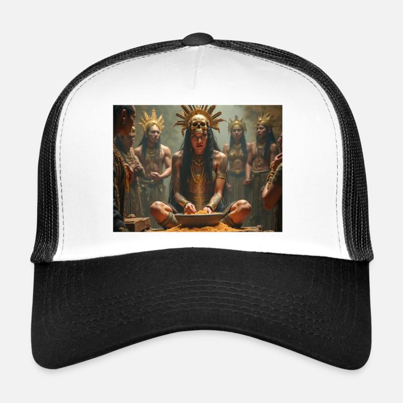 Tlazoteotl, déesse aztèque de la luxure, du péché et de la purification Casquette trucker 