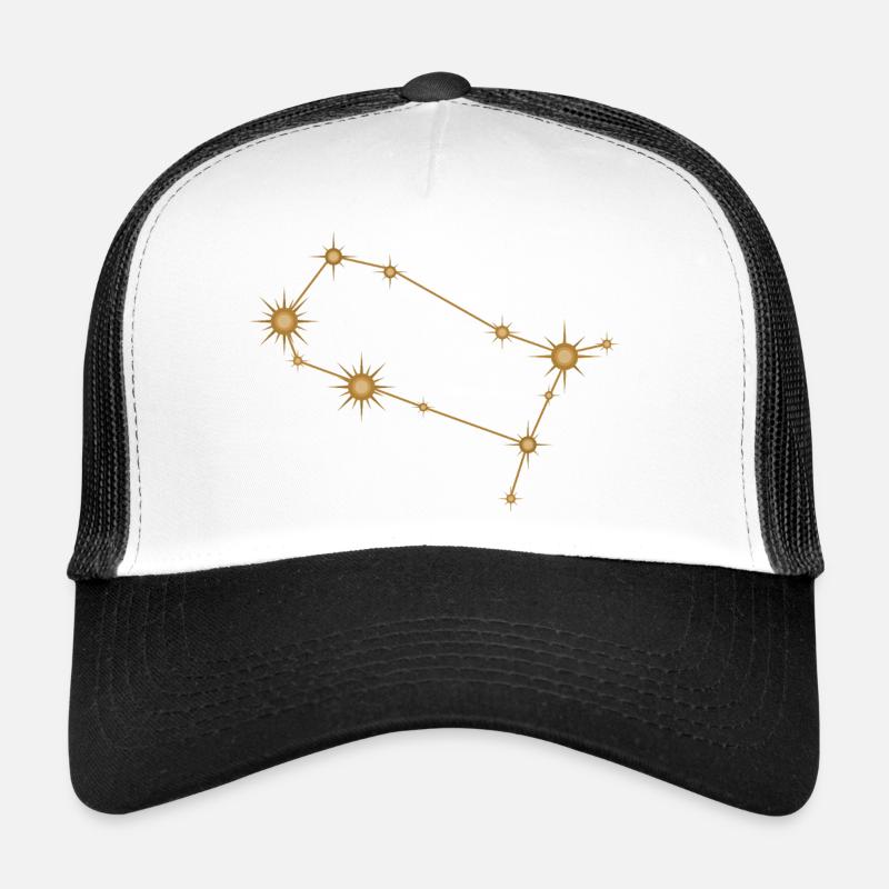 Sternbild Zwillinge Sternzeichen Sternzeichen Golden Trucker Cap