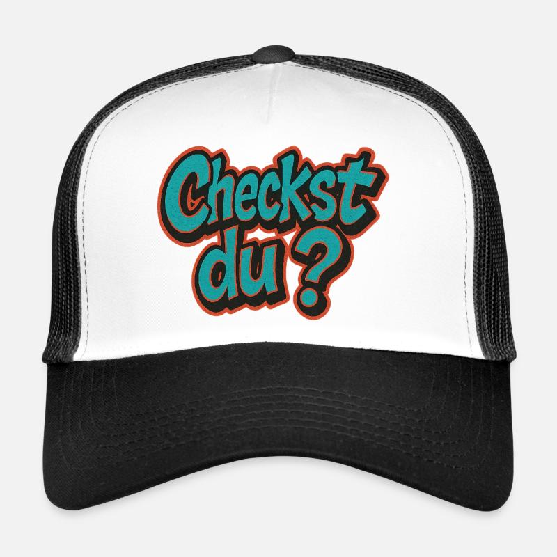 Humorvolles Checkst du? Design Trucker Cap