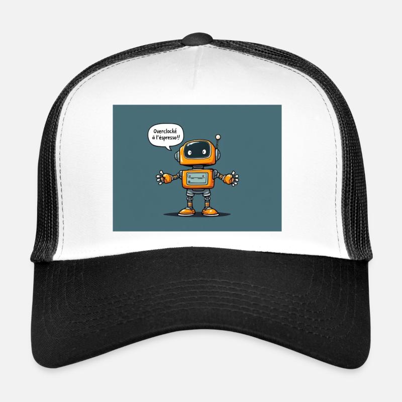 Niedlicher Roboter mit Retro-Charme Trucker Cap