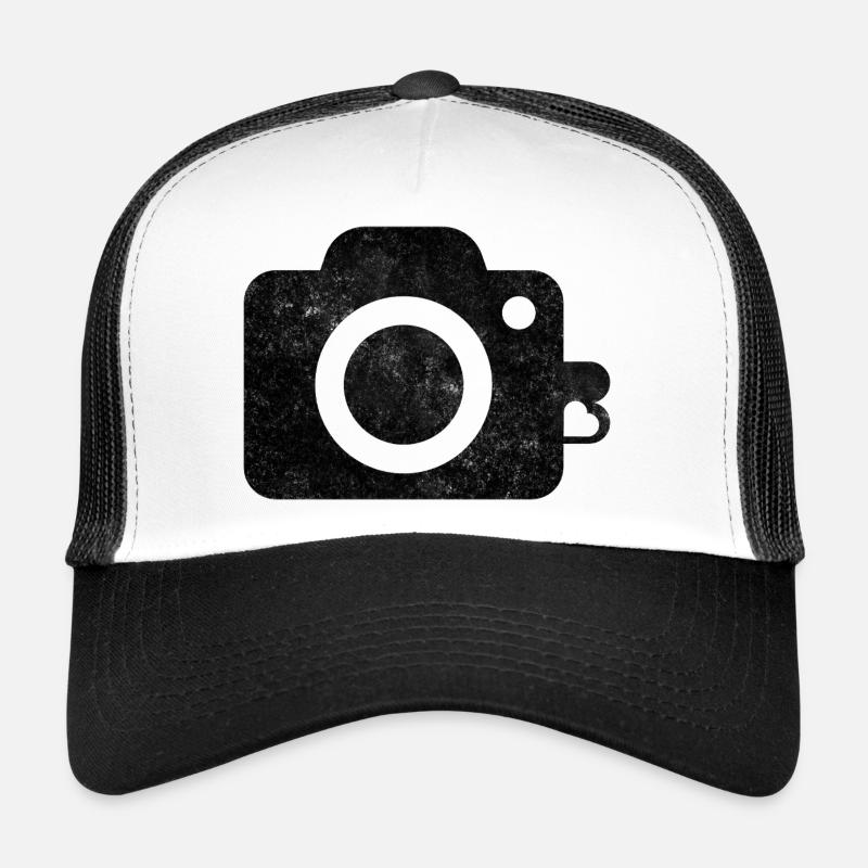Conception de logo de caméra Casquette trucker 