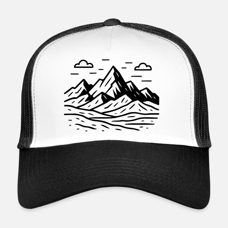 Paysage de montagne Casquette trucker 