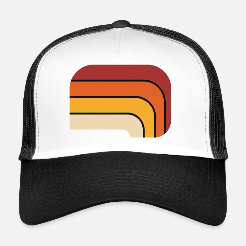 Retro Farbverlauf Design Trucker Cap