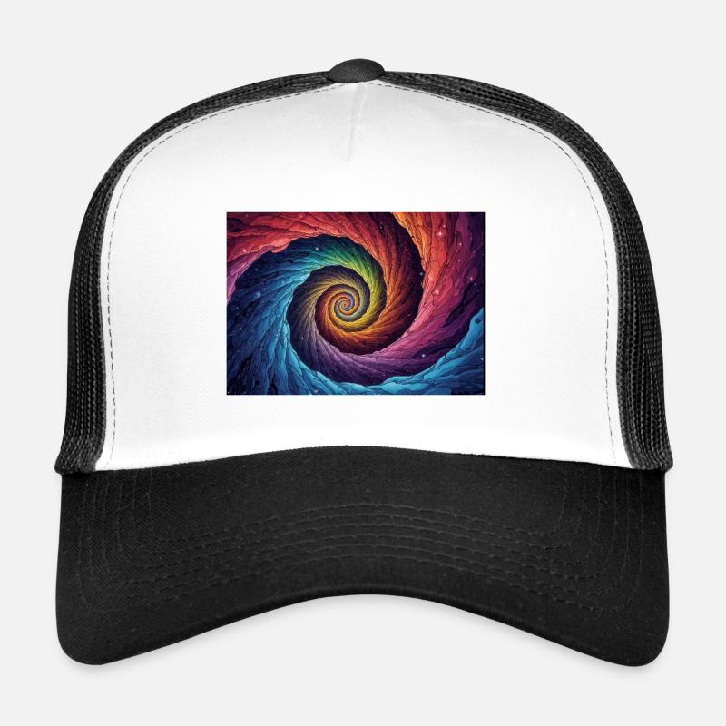 Colorful Galactic Vortex Trucker Cap