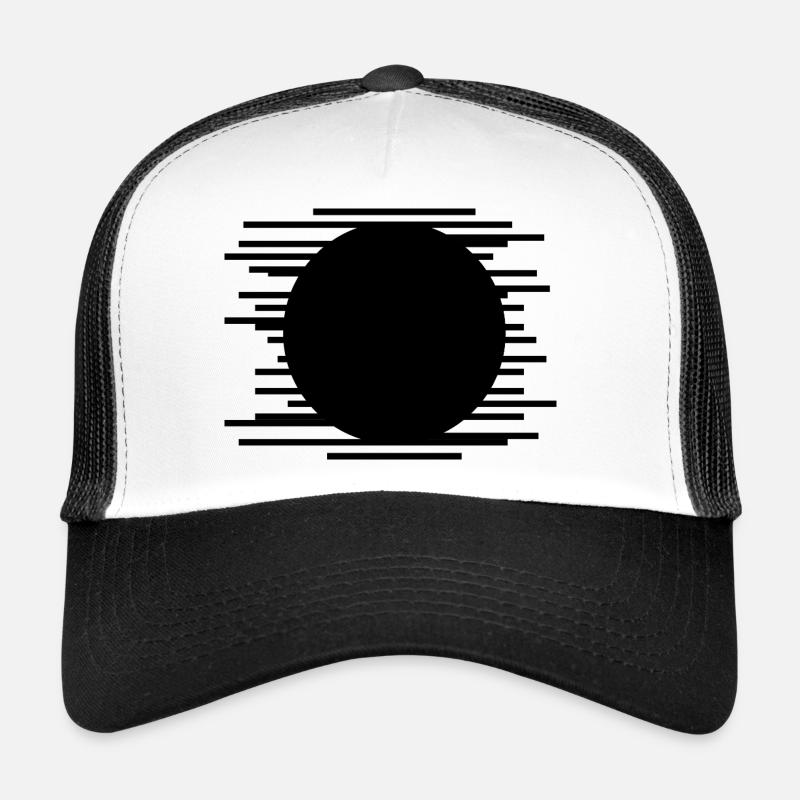 Motif de lignes minimalistes Casquette trucker 