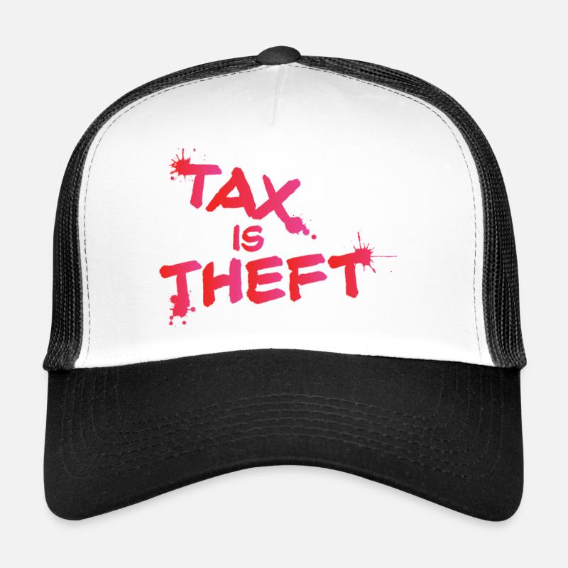 morous L’impôt est le vol de conception Casquette trucker 