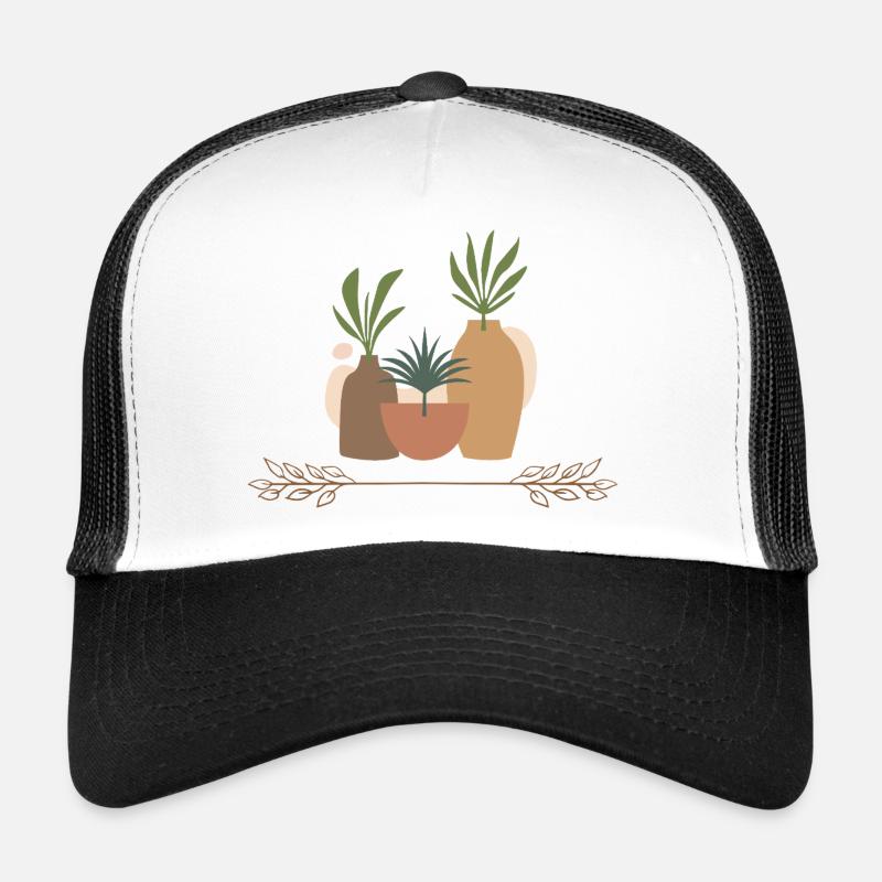 Vasenpflanzen Collage Trucker Cap