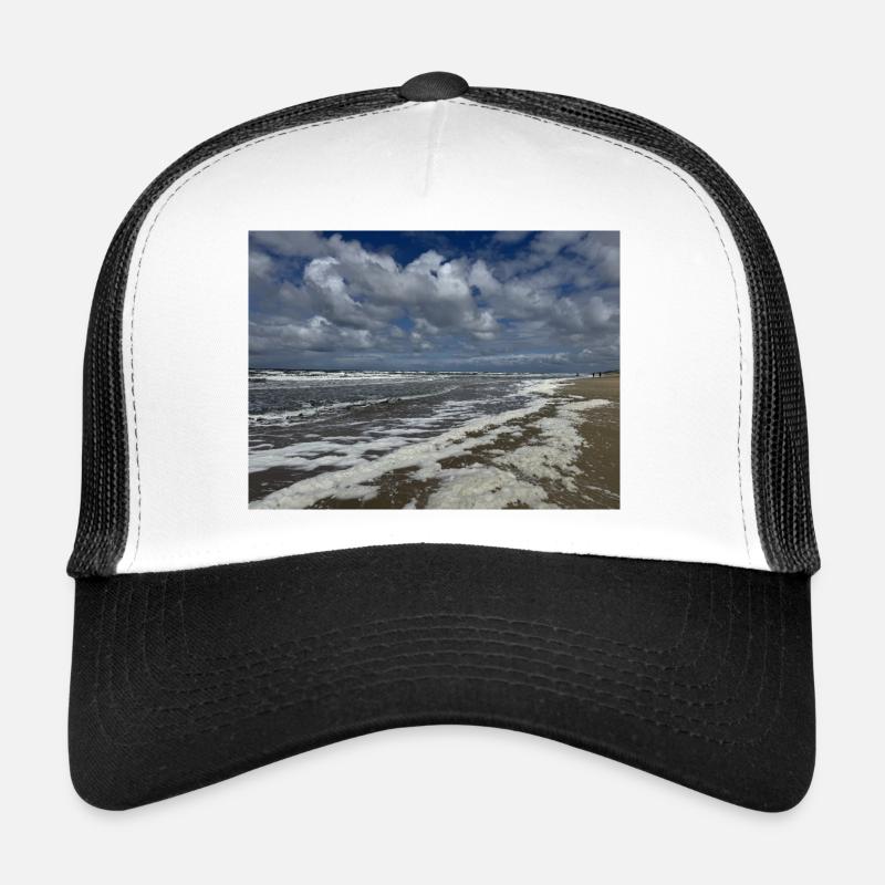 Coastal Magic: Waves and Clouds Holland Trucker Cap
