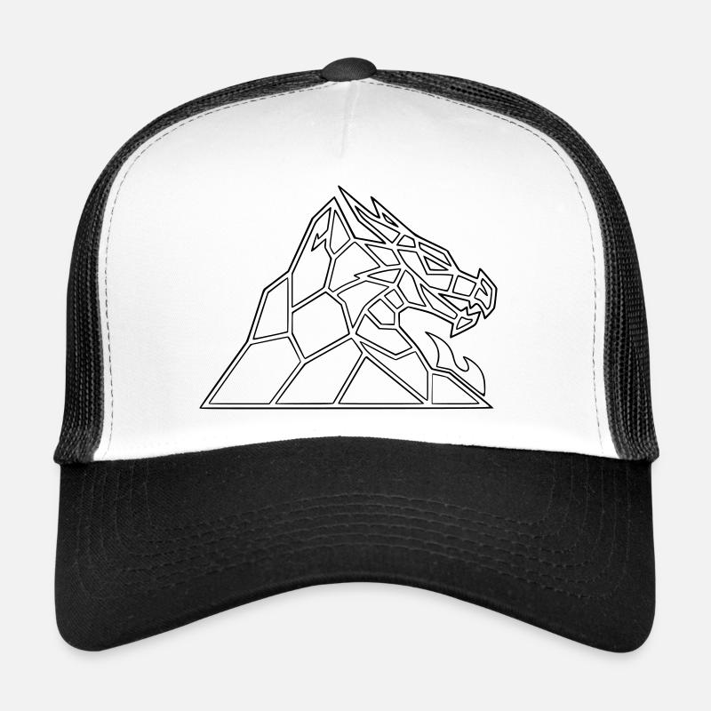 Drachenfels Geometric: Dragon Saga as Vector Trucker Cap