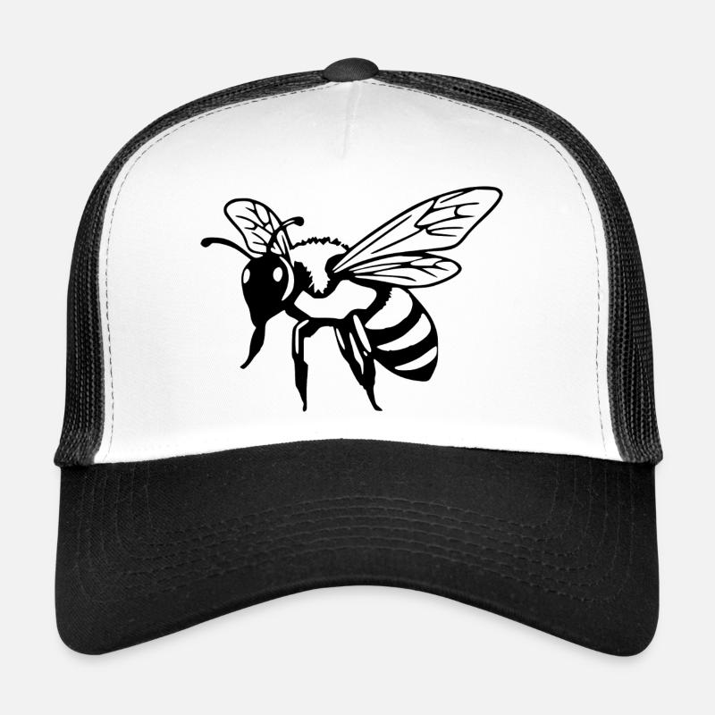 Bee Black Black Bee Trucker Cap