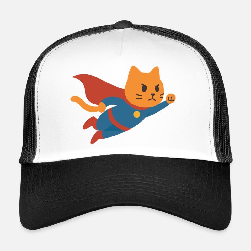 Super Chat le sauveur du monde Casquette trucker 