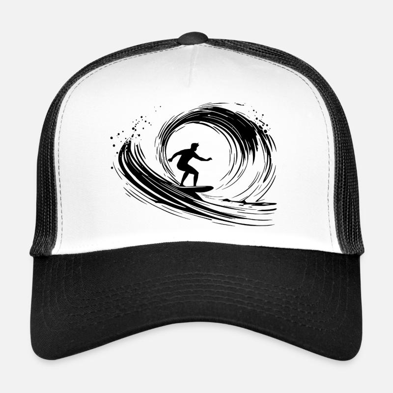 Surfeur Art Surfer Illustration Casquette trucker 