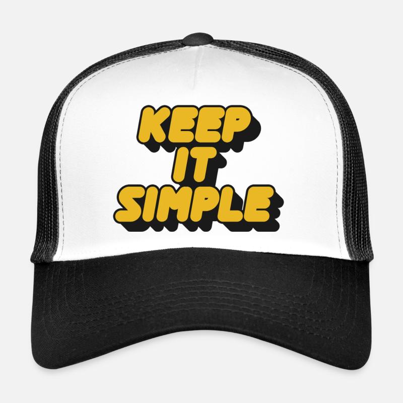 Keep It Simple Retro Bold Trucker Cap
