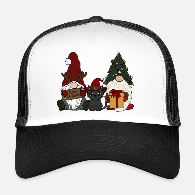 Gnome with cat Trucker Cap