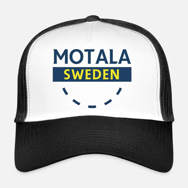 Motala Sweden Emblem Badge Trucker Cap